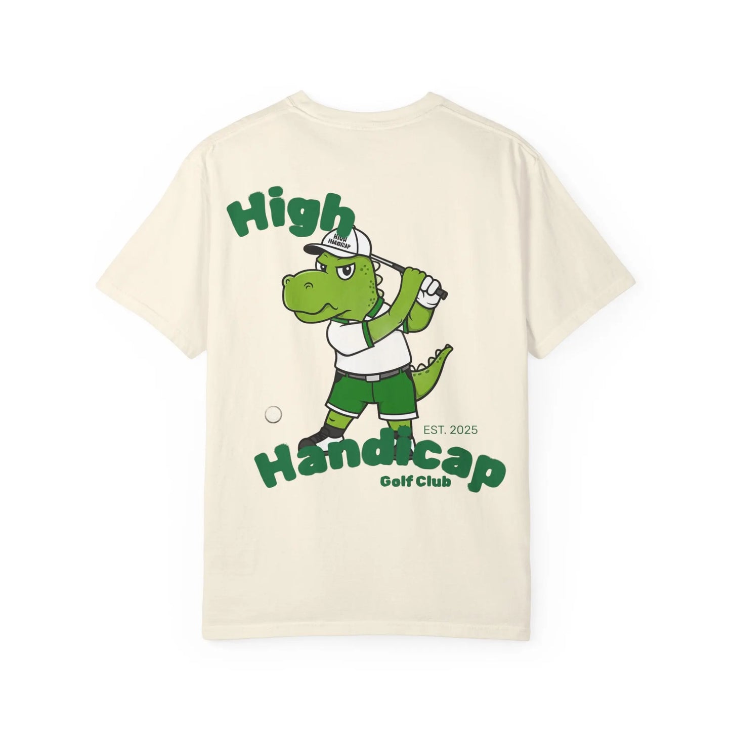 High Handicap Dinosaur Unisex T-Shirt Fun Golf Shirt Printify