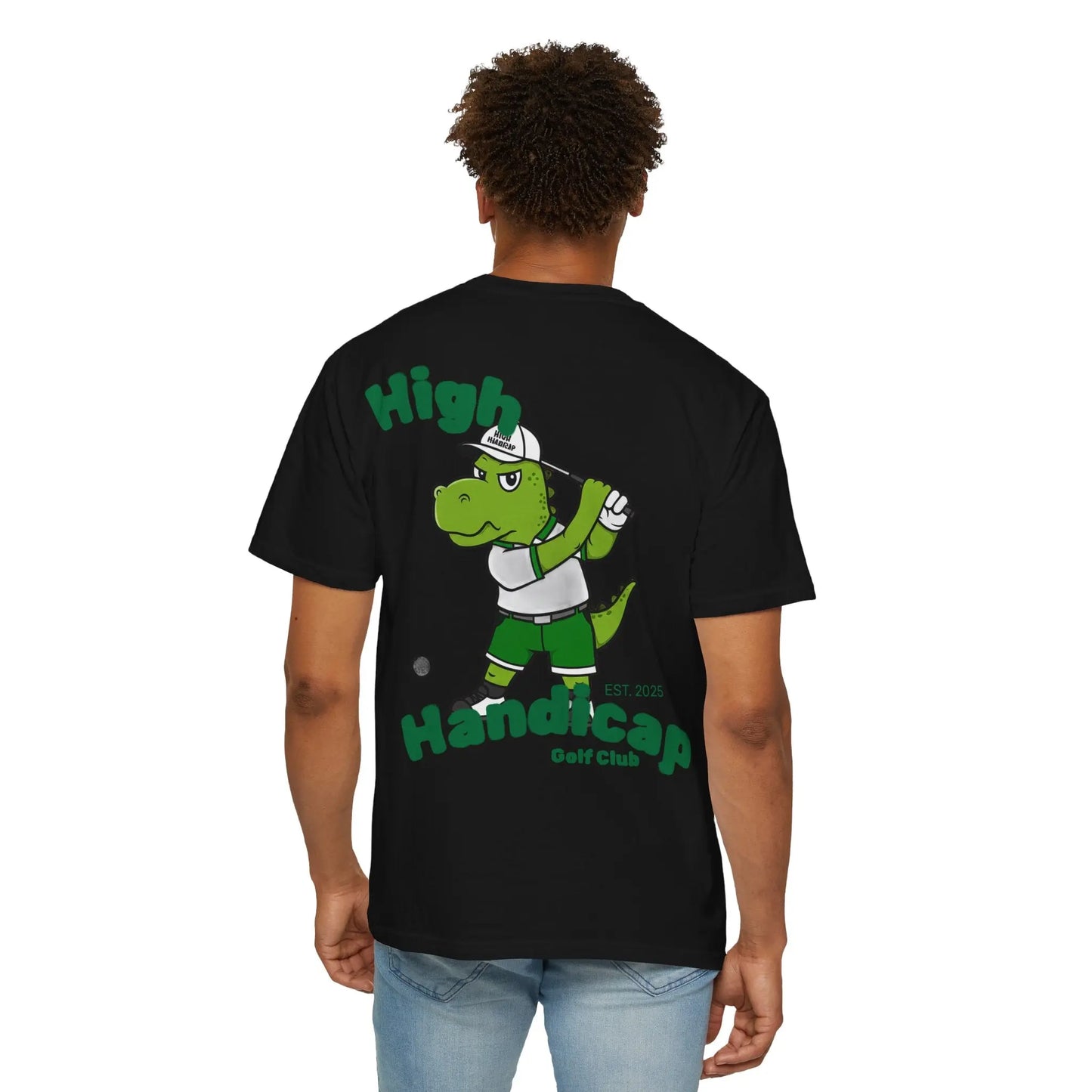 High Handicap Dinosaur Unisex T-Shirt Fun Golf Shirt Printify