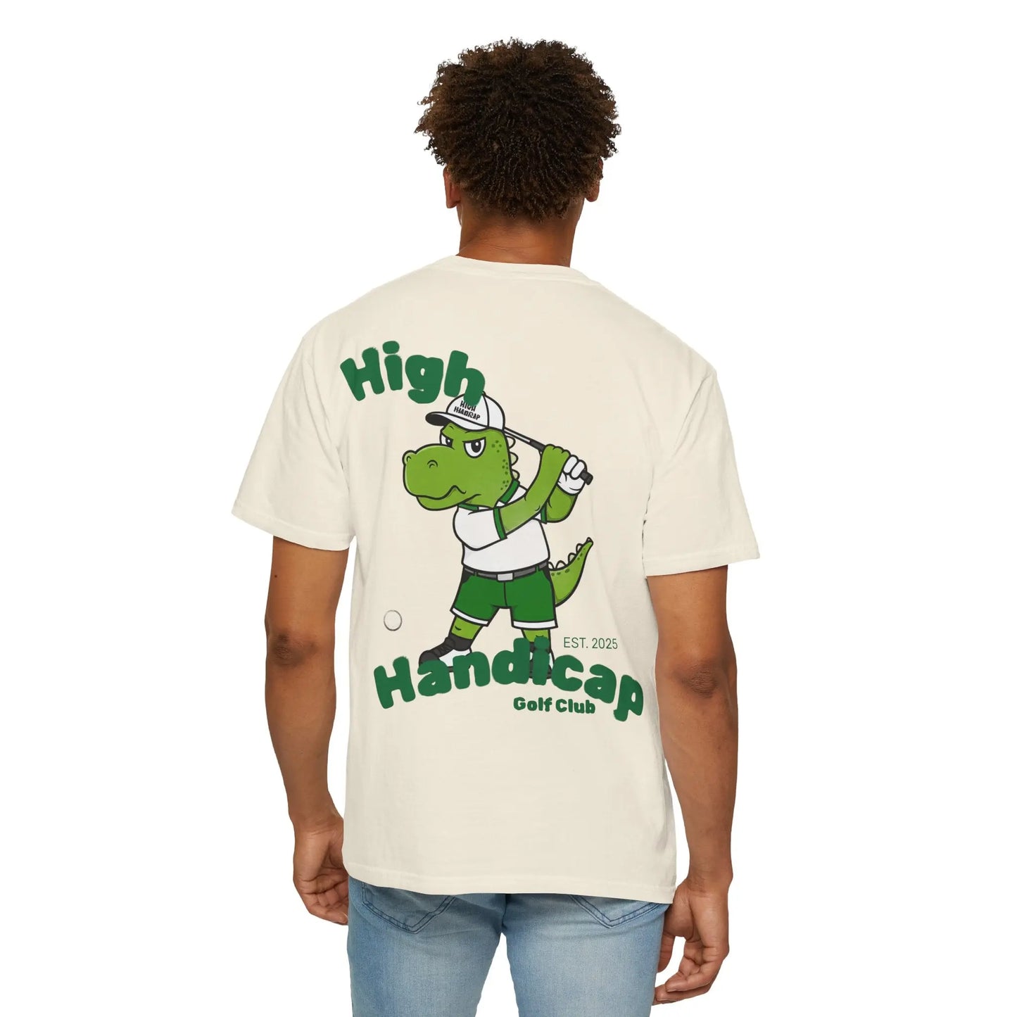High Handicap Dinosaur Unisex T-Shirt Fun Golf Shirt Printify