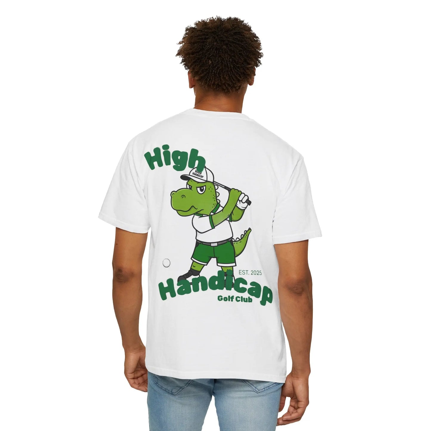 High Handicap Dinosaur Unisex T-Shirt Fun Golf Shirt Printify